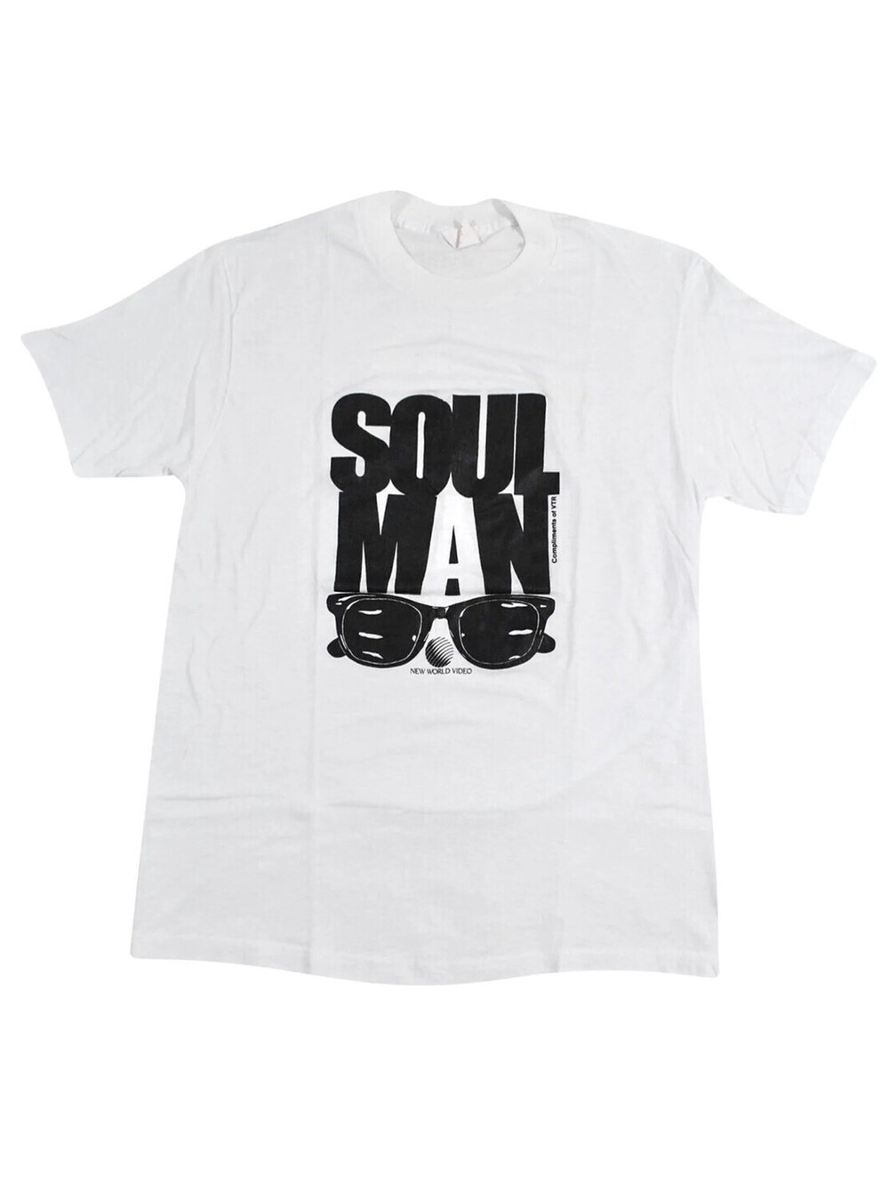 Vintage Soul Man 1986 Movie James Earl Jones 80s White Shirt Size Large